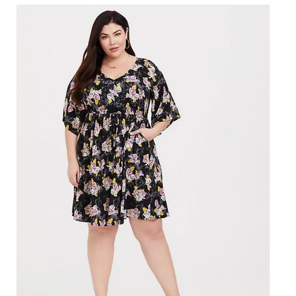 EUC Torrid Disney Bambi dress strapy dress sz 1
